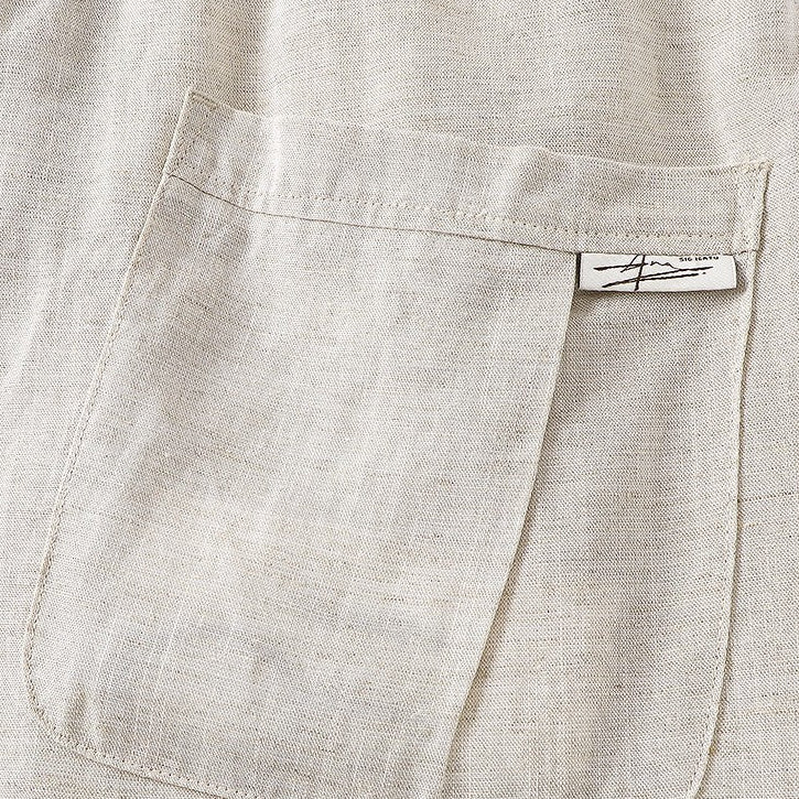 Conjunto de lino para hombre — corte relajado — vacaciones en la playa